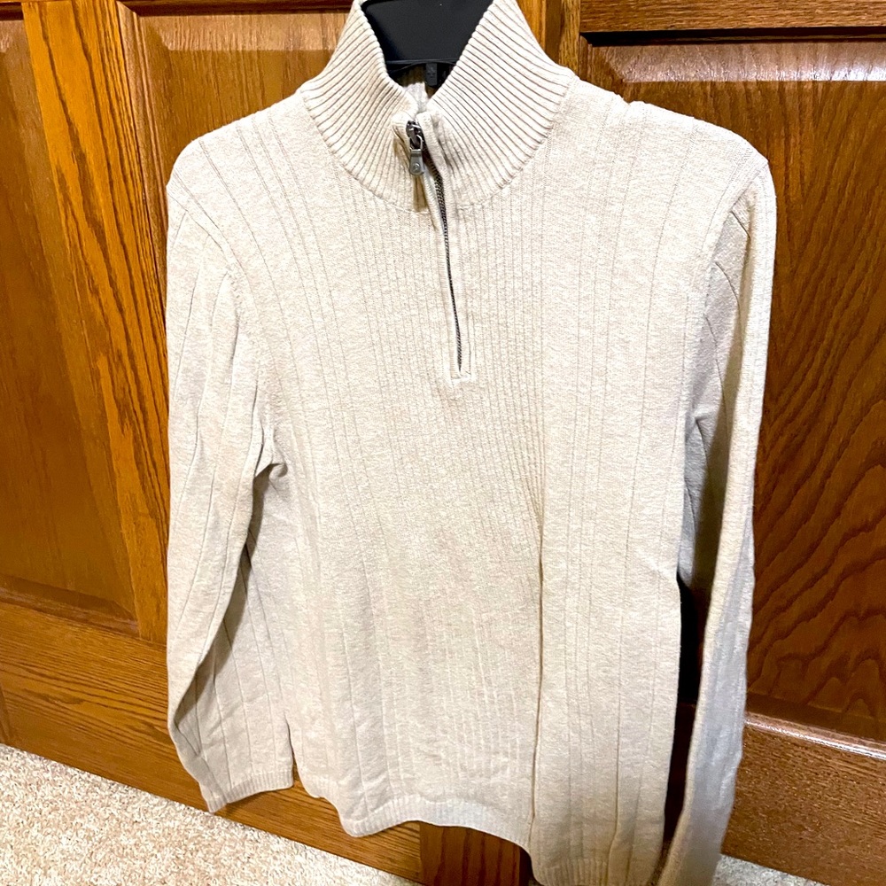 Mens 3/4 zip sweater